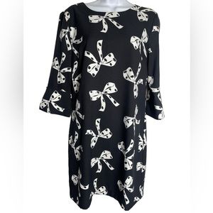 Banana Republic Dress  size 10 stunning black shift dress‎ with bows 🖤🖤